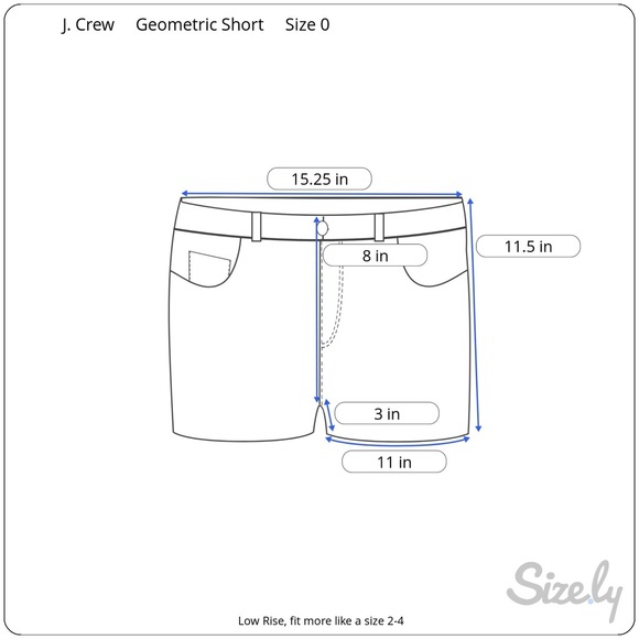 Women's J.Crew Red/Blue/White Geometric Print Shorts Size 0 - Picture 11 of 11